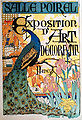 Affiche de l'exposition d'art décoratif des galeries Poirel de Nancy en 1894, Camille Martin