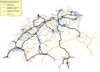 Principales lignes ferroviaires suisses
